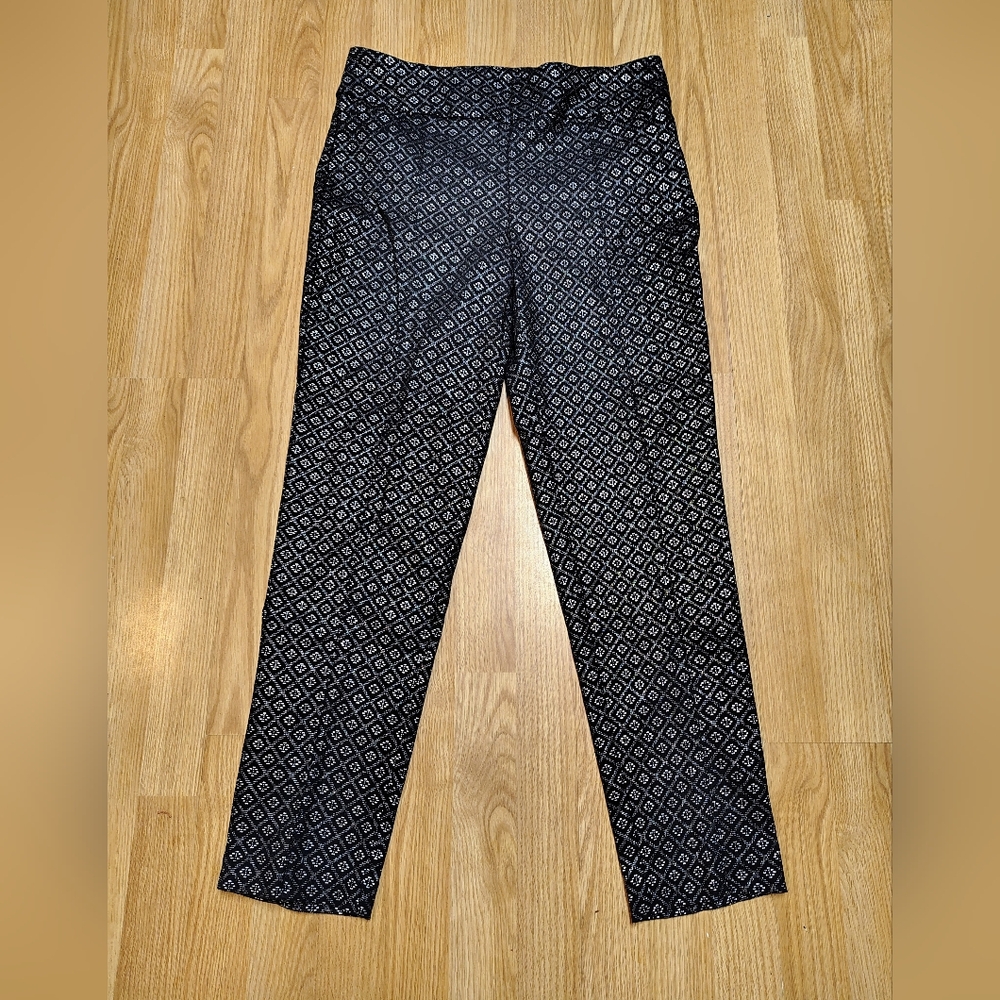 Cato Black and Silver ,Geometric Women's dress Pants Size 14
